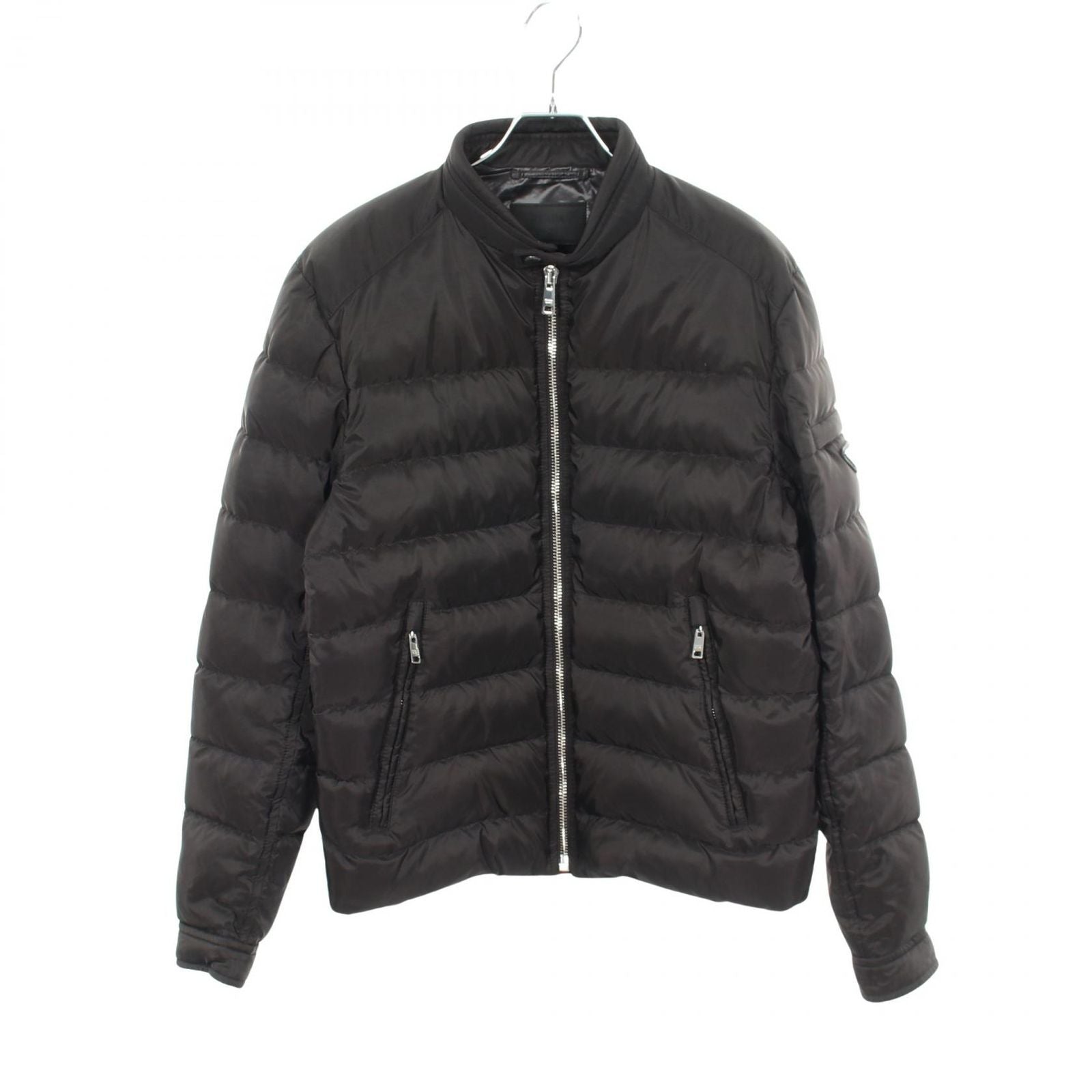 Prada Down Jacket Triangle Logo Nylon