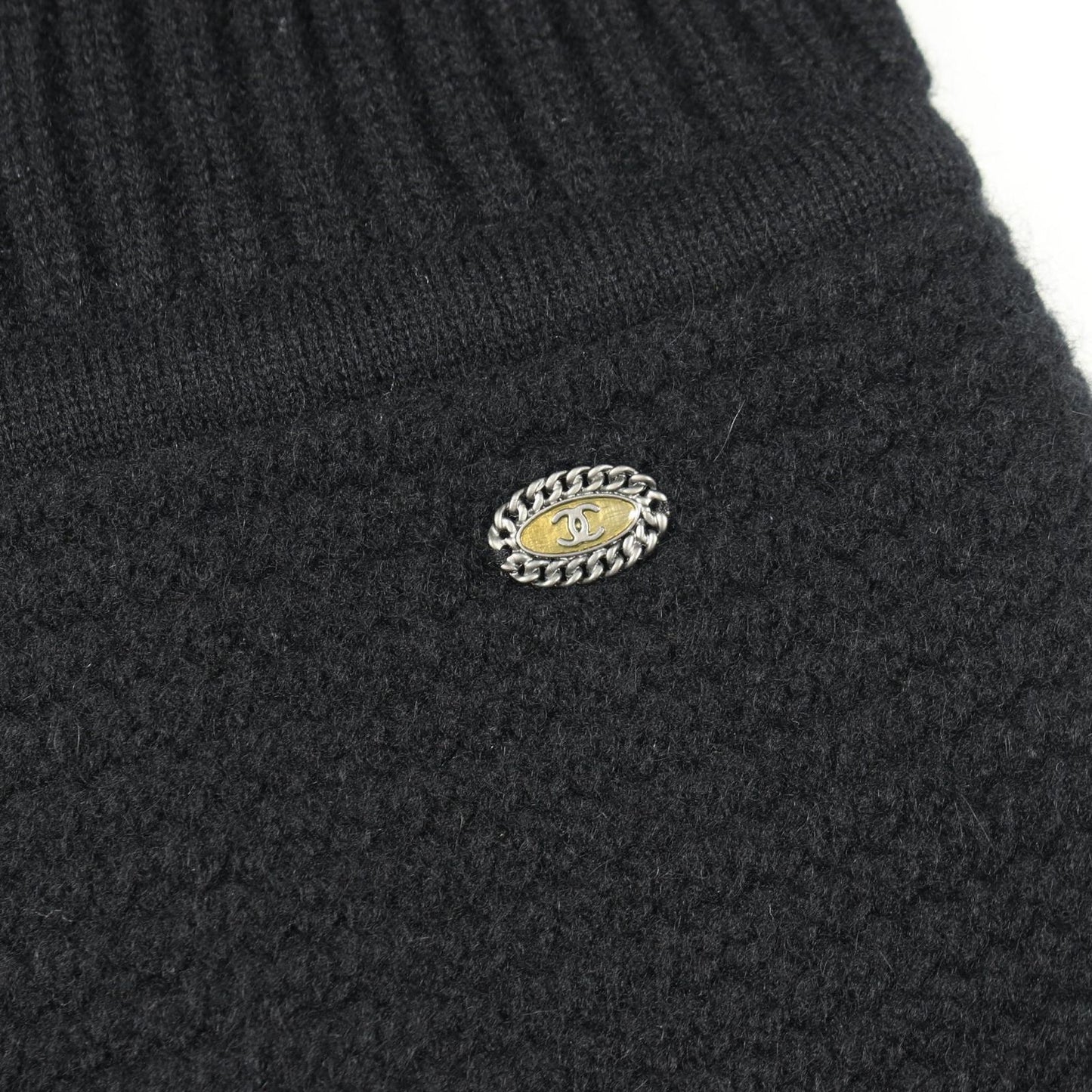 Chanel Dress CC Logo Button Black — view 5