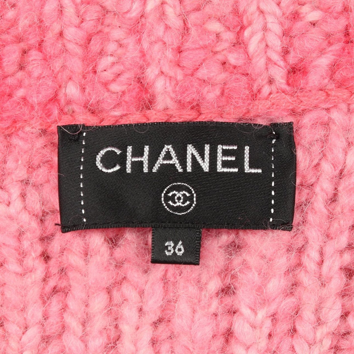 Chanel CC Logo Button Knit Wool Jacket — view 3