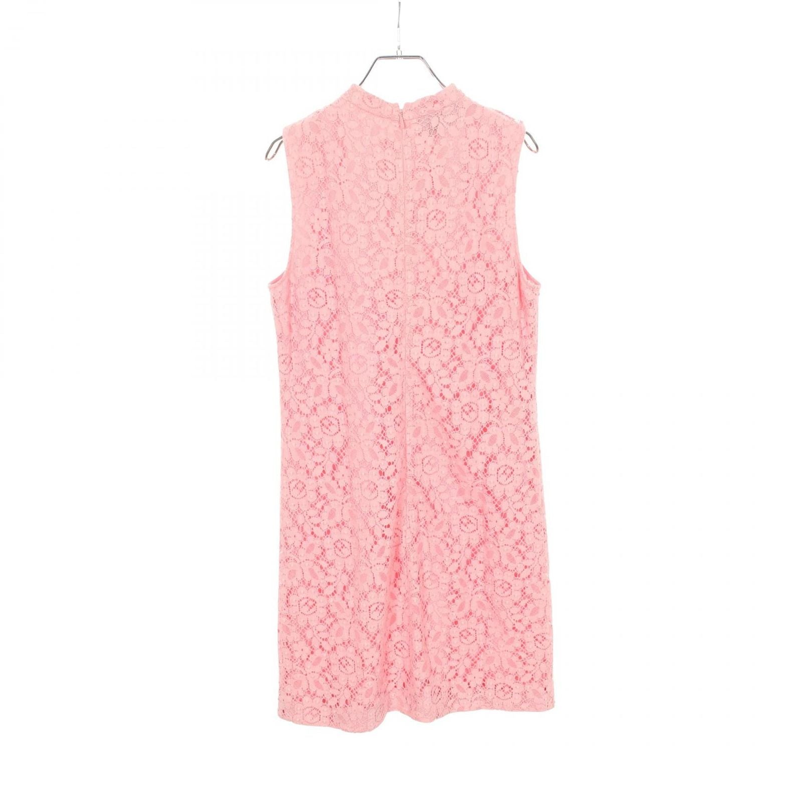 Gucci Dress Lace Floral Embroidery Pink Cotton — view 2