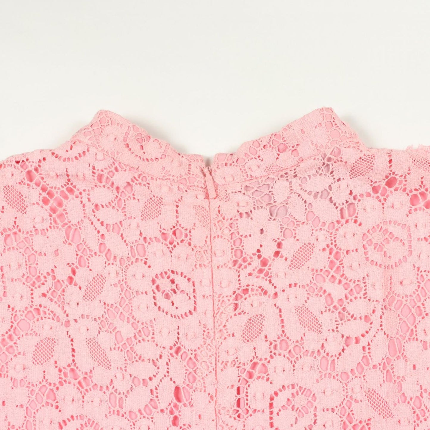 Gucci Dress Lace Floral Embroidery Pink Cotton — view 5