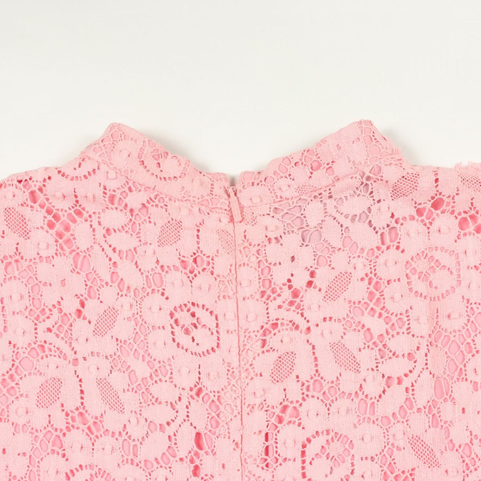 Gucci Dress Lace Floral Embroidery Pink Cotton — view 5