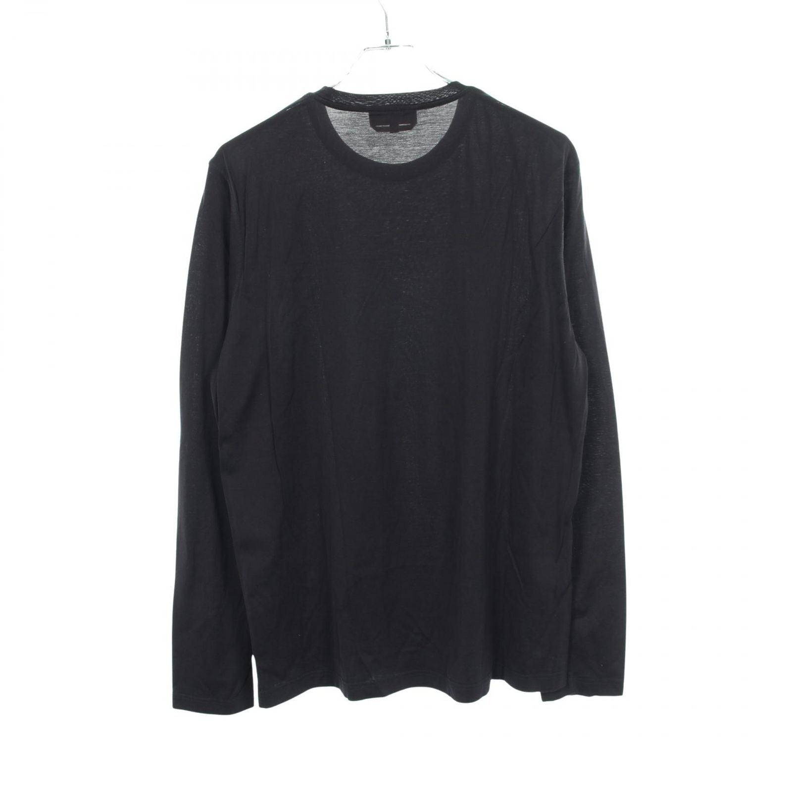 Hermes Long Sleeve T-Shirt H Embroidery Crew Neck Cotton — view 2