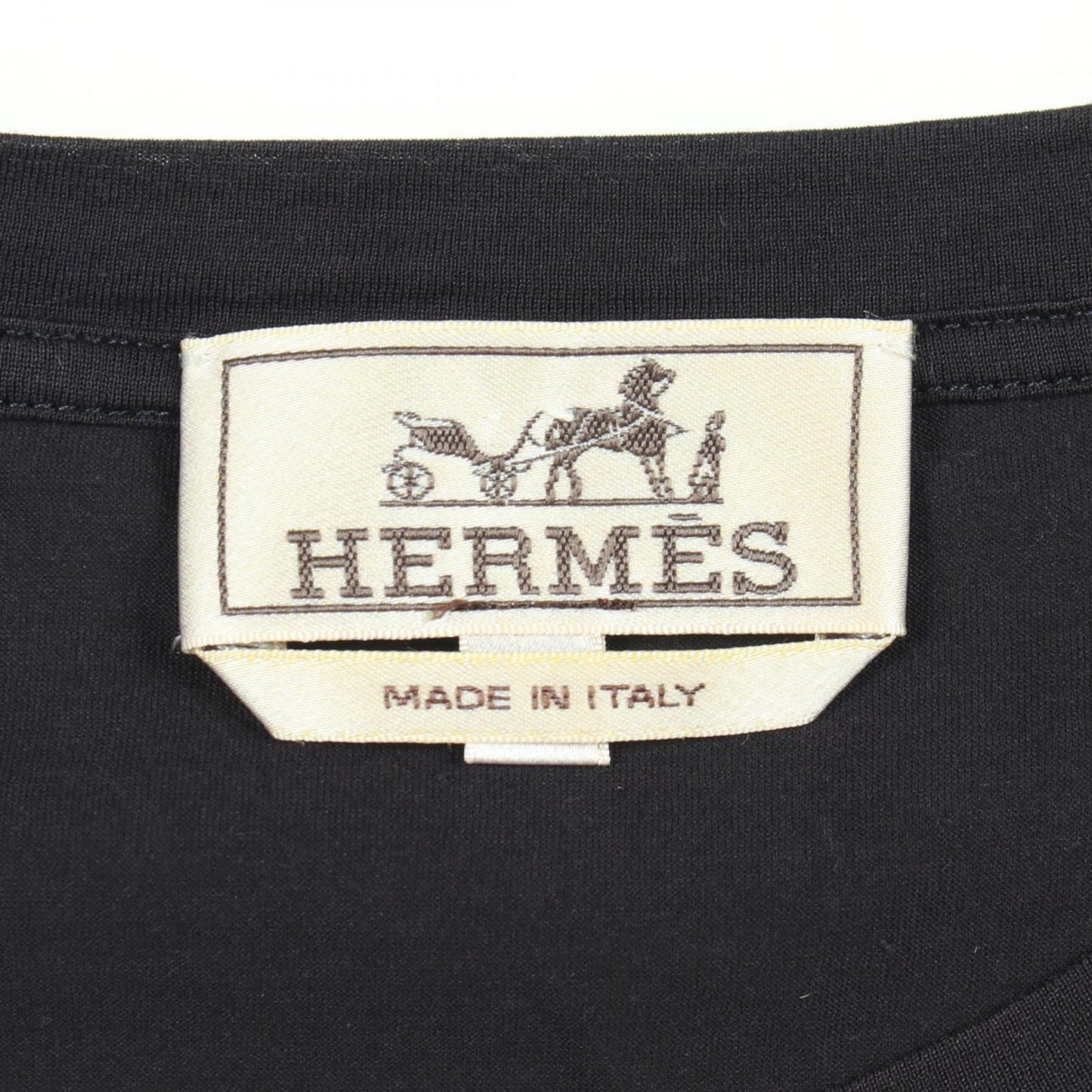 Hermes Long Sleeve T-Shirt H Embroidery Crew Neck Cotton — view 3