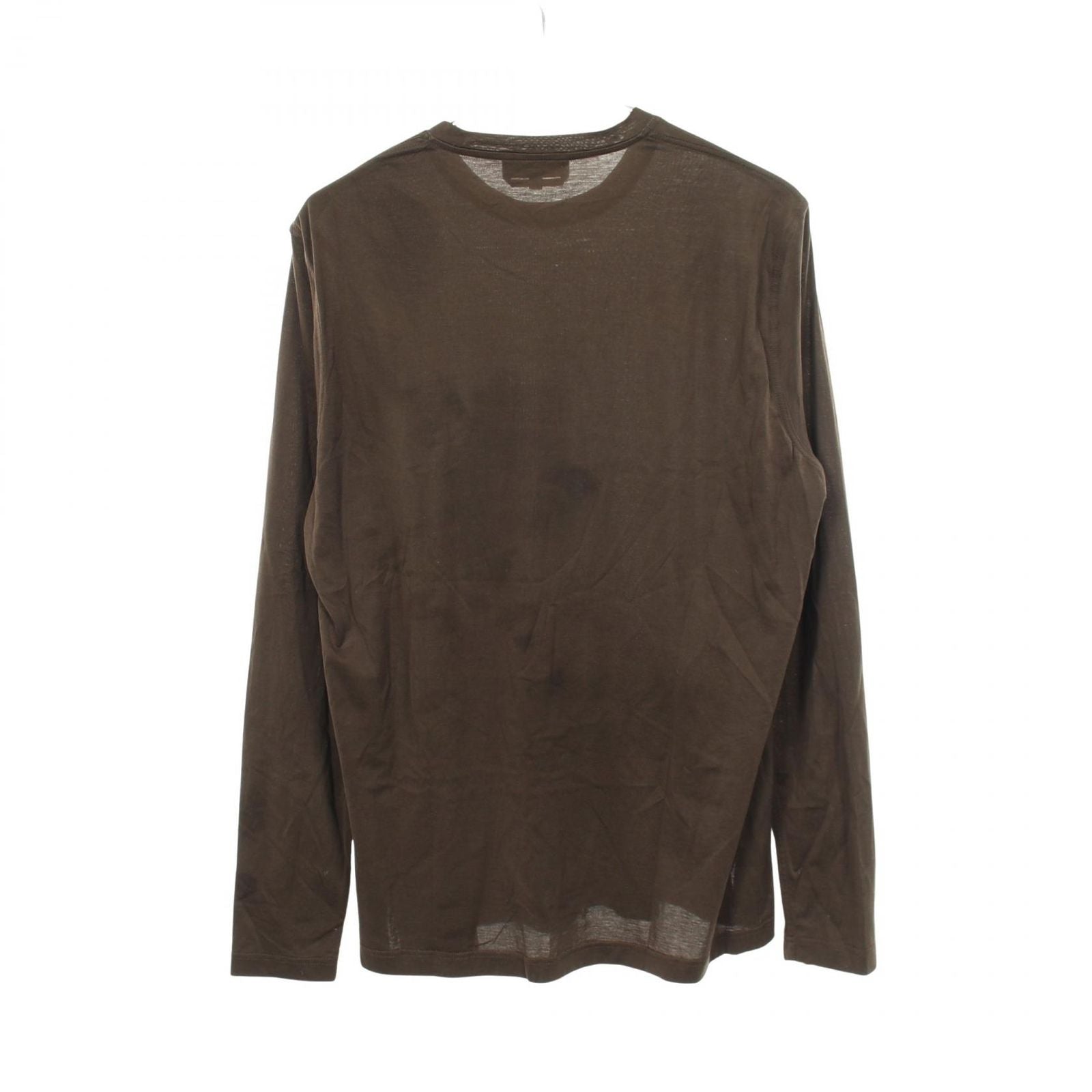 Hermes Long Sleeve T-Shirt H Embroidery Crew Neck Cotton — view 2