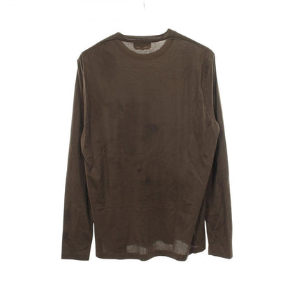 Hermes Long Sleeve T-Shirt H Embroidery Crew Neck Cotton — view 2