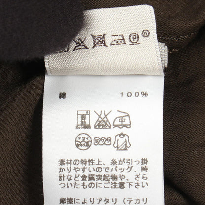 Hermes Long Sleeve T-Shirt H Embroidery Crew Neck Cotton — view 4