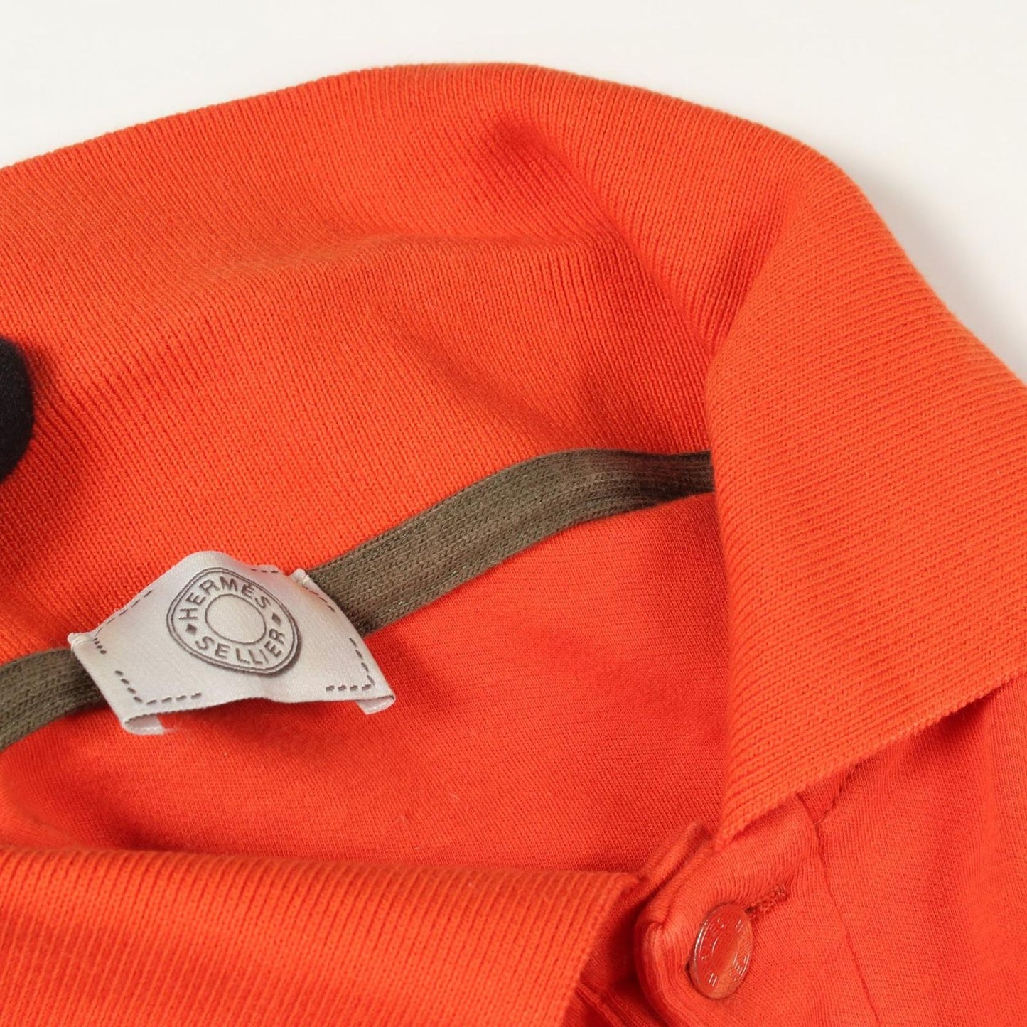 Hermes Polo Shirt Sellier Buttons Short Sleeve Cotton — view 7