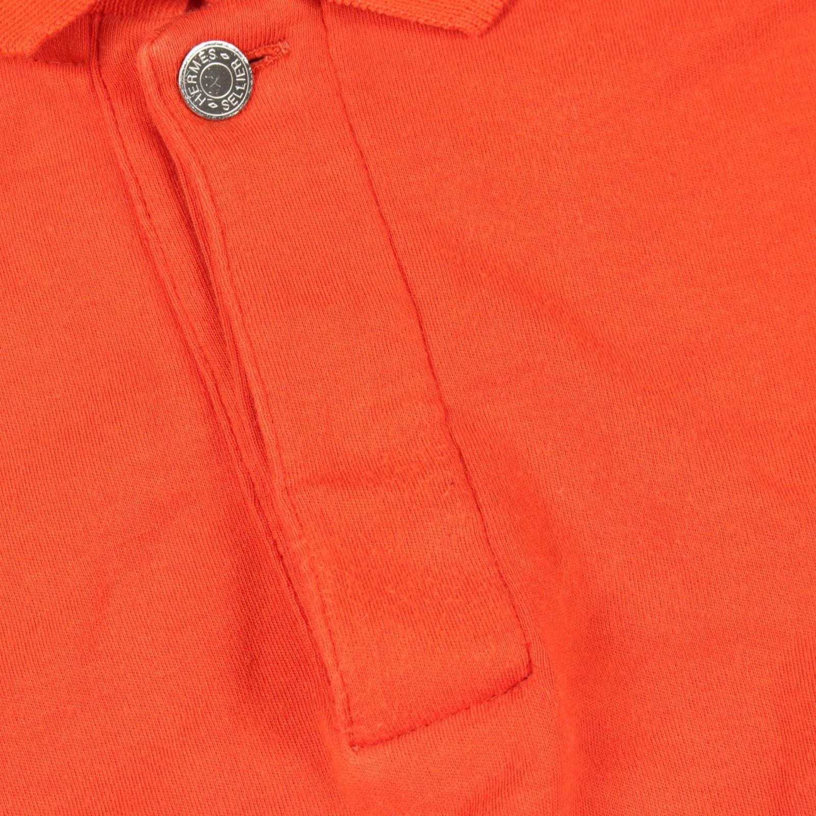 Hermes Polo Shirt Sellier Buttons Short Sleeve Cotton — view 5