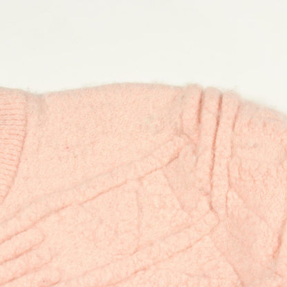 Louis Vuitton Knit Monogram Embossed Short Sleeve Wool Sweater — view 7
