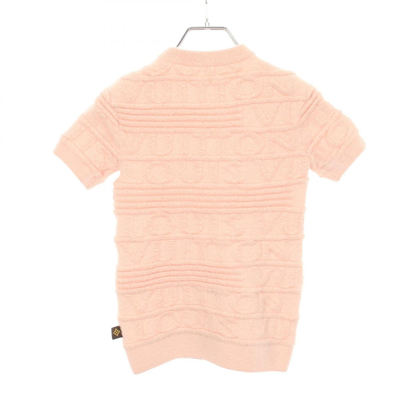 Louis Vuitton Knit Monogram Embossed Short Sleeve Wool Sweater — view 2