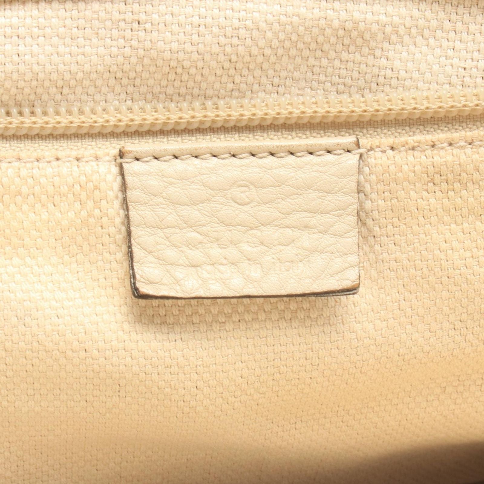 Gucci Shoulder Bag Sherry Line Navy Red Ivory Leather — view 4