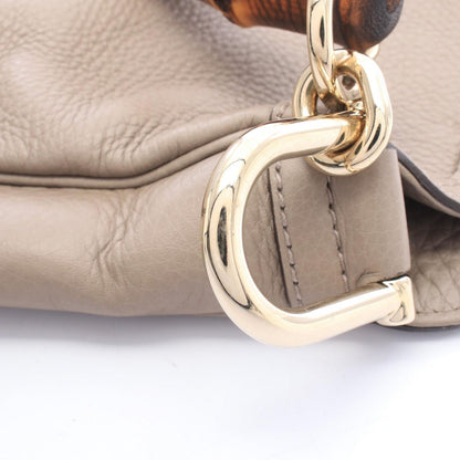 Gucci Shoulder Bag Diana Bamboo Greige Leather — view 6