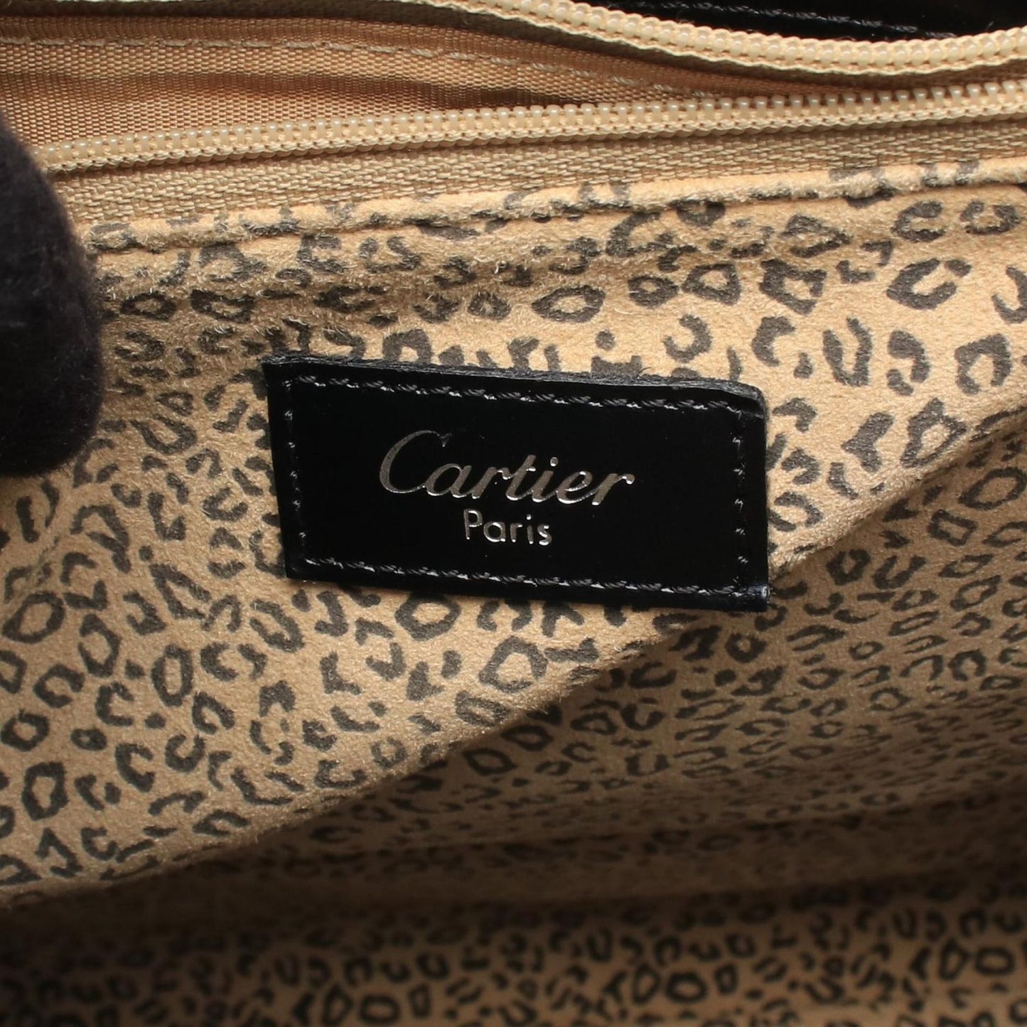 Cartier Tote Bag Panthere Black Leather — view 4