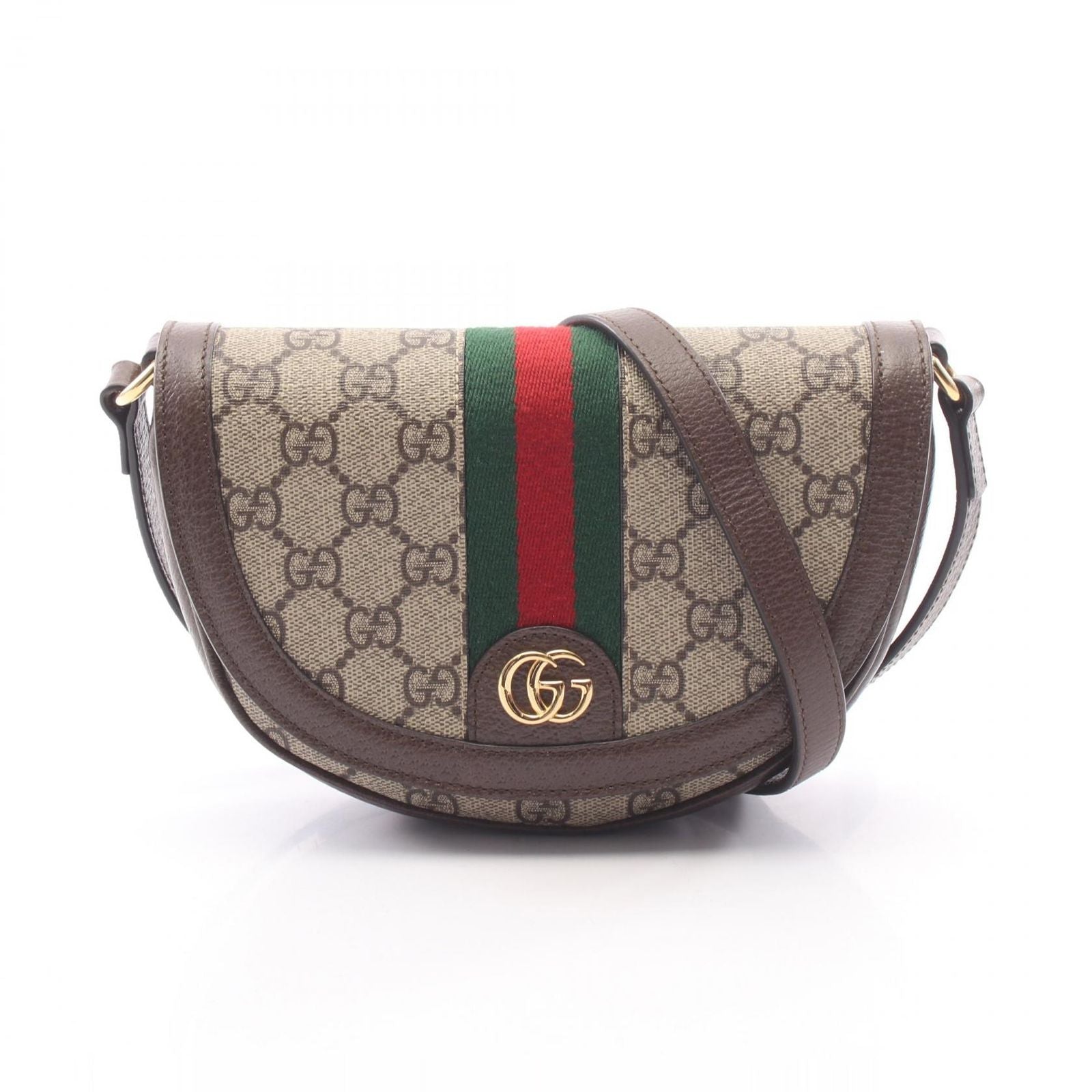 Gucci Shoulder Bag Ophidia GG Supreme Beige Brown Leather