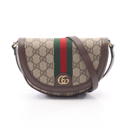 Gucci Shoulder Bag Ophidia GG Supreme Beige Brown Leather