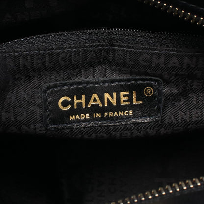 Chanel Shoulder Bag Choco Bar Black Lambskin — view 4