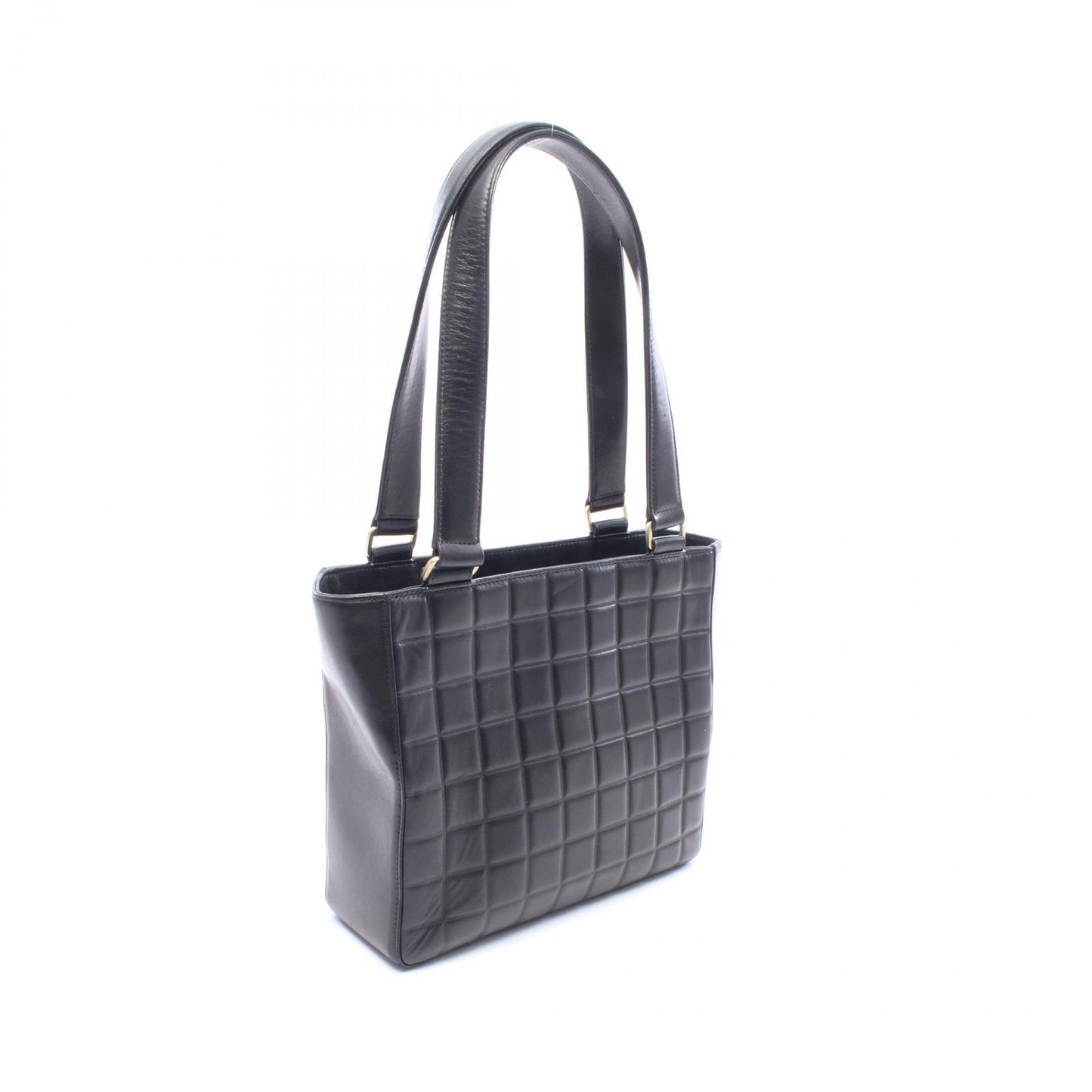 Chanel Shoulder Bag Choco Bar Black Lambskin — view 2