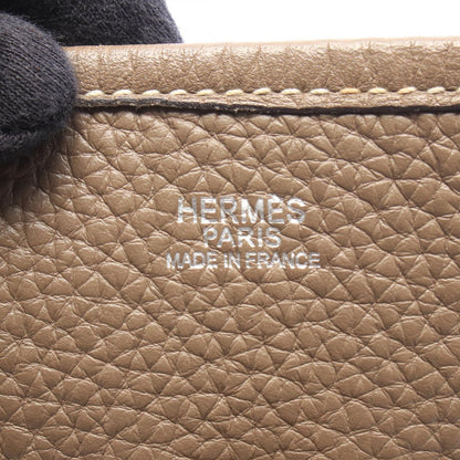 Hermes Shoulder Bag Evelyne I PM Etoupe Leather — view 4