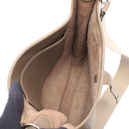 Hermes Shoulder Bag Evelyne I PM Etoupe Leather — view 3