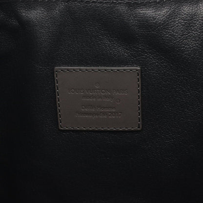 Louis Vuitton Backpack Charcoal Gray Multi Leather Randonnee GM — view 4
