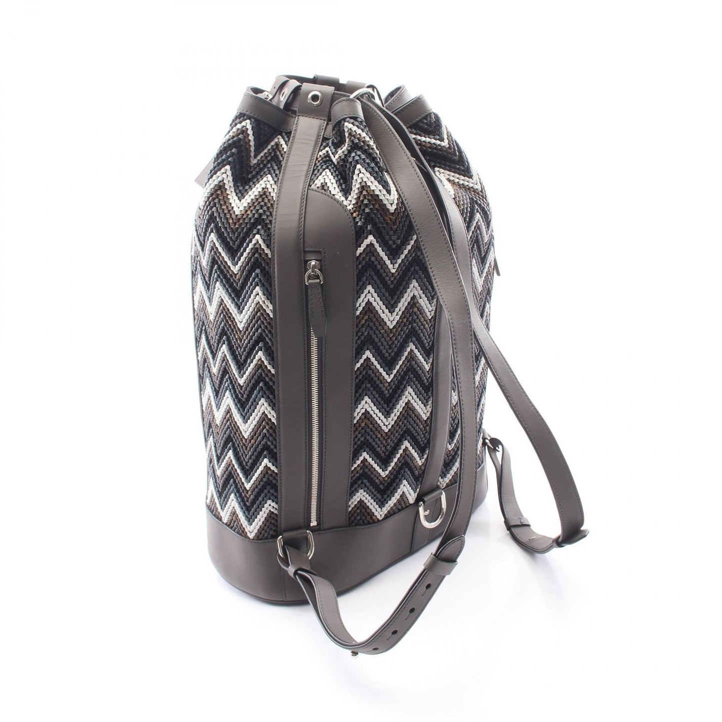 Louis Vuitton Backpack Charcoal Gray Multi Leather Randonnee GM — view 2