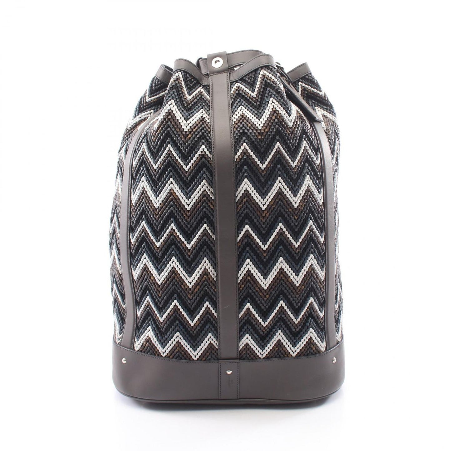 Louis Vuitton Backpack Charcoal Gray Multi Leather Randonnee GM