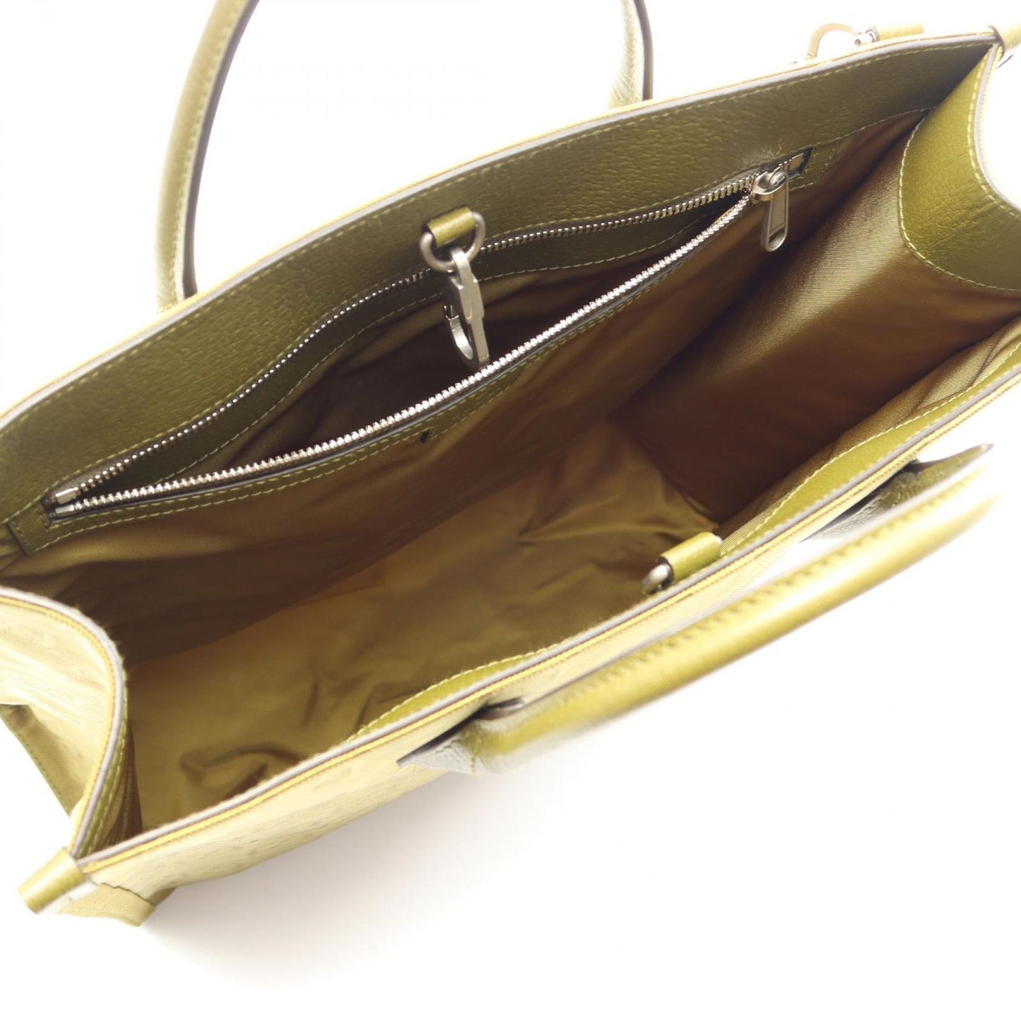 Gucci Tote Bag Off the Grid 2-Way Green Nylon Leather — view 3