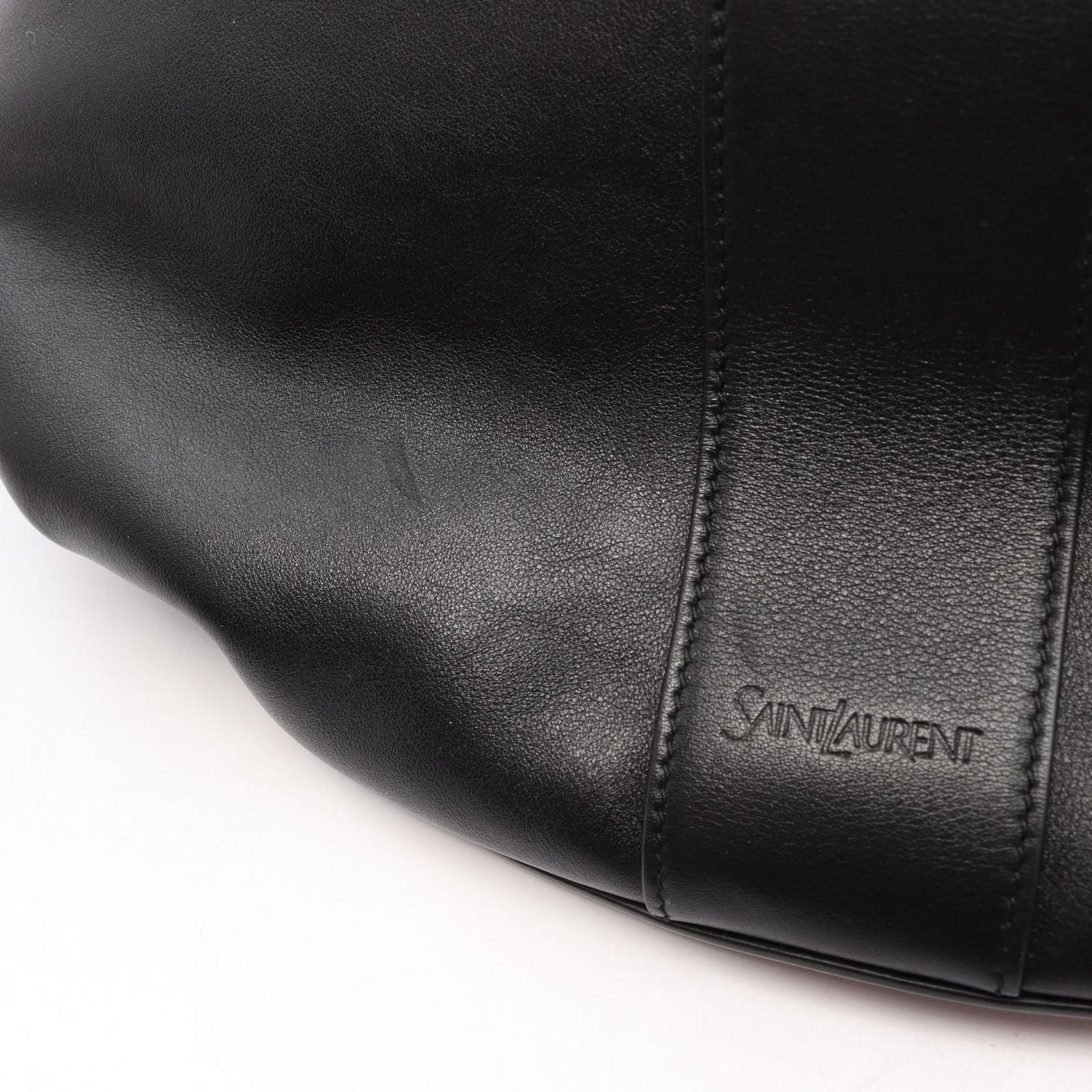 Saint Laurent Paris Tote Hobo Black Leather — view 6