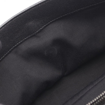 Saint Laurent Paris Shoulder Bag West Hollywood Monogram Black Leather Medium — view 8