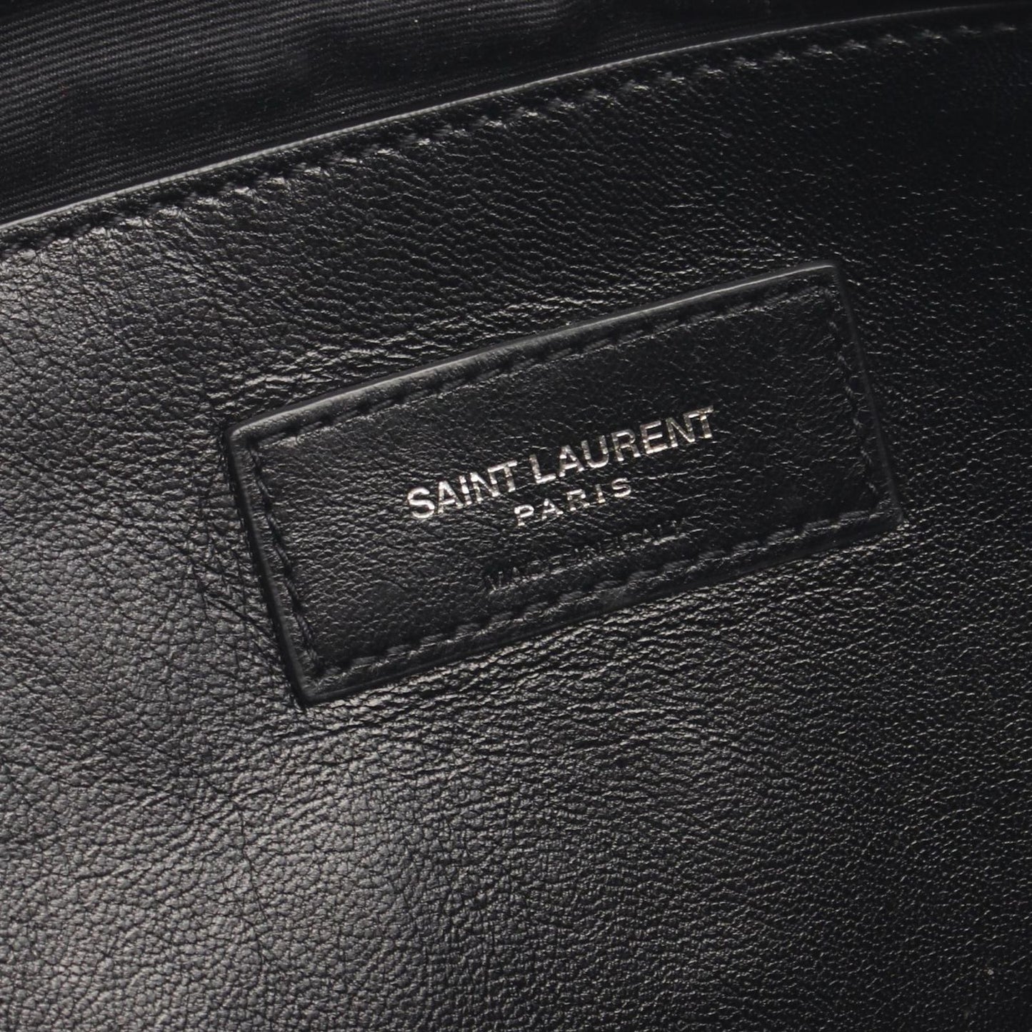Saint Laurent Paris Shoulder Bag West Hollywood Monogram Black Leather Medium — view 4