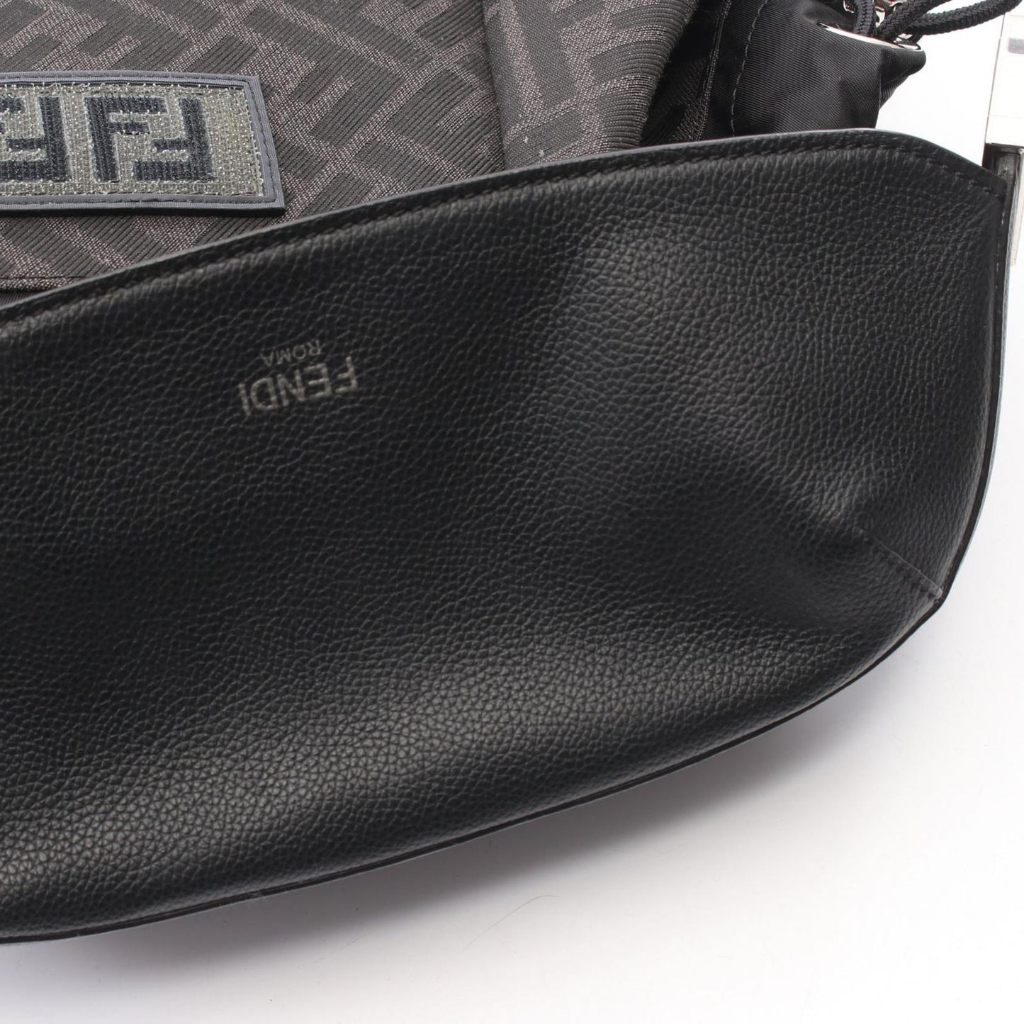 Fendi Backpack FF Jacquard Drive Zucca Dark Brown Black Canvas Leather — view 7