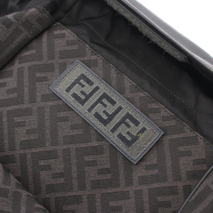 Fendi Backpack FF Jacquard Drive Zucca Dark Brown Black Canvas Leather — view 8
