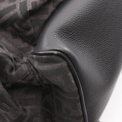 Fendi Backpack FF Jacquard Drive Zucca Dark Brown Black Canvas Leather — view 5