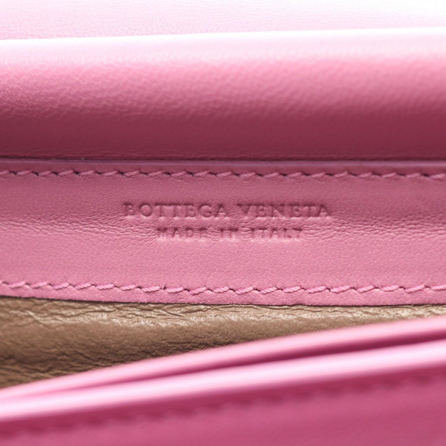 Bottega Veneta Shoulder Bag Intrecciato Purple Leather Chain Wallet — view 4