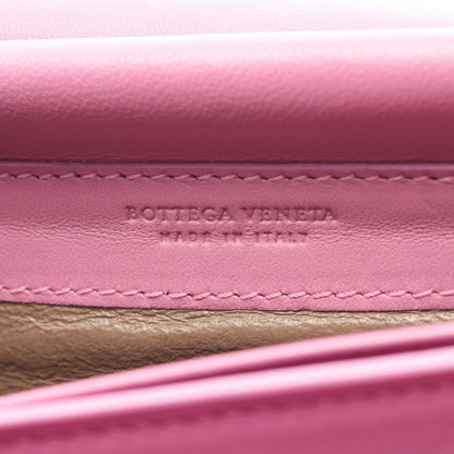 Bottega Veneta Shoulder Bag Intrecciato Purple Leather Chain Wallet — view 4