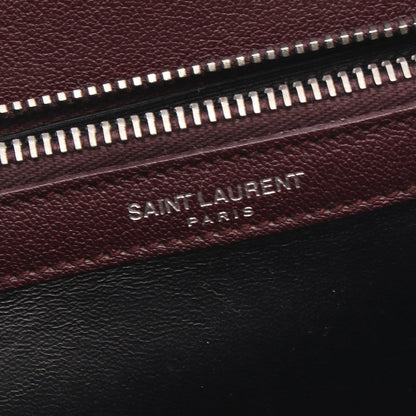 Saint Laurent Paris Handbag Carre 2-Way Burgundy Leather Medium — view 4