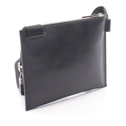 Fendi Shoulder Bag Zucca Brown Black Leather — view 2