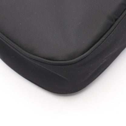 Prada Shoulder Bag New Vela Studs Black Red Nylon Leather Triangle Logo — view 5