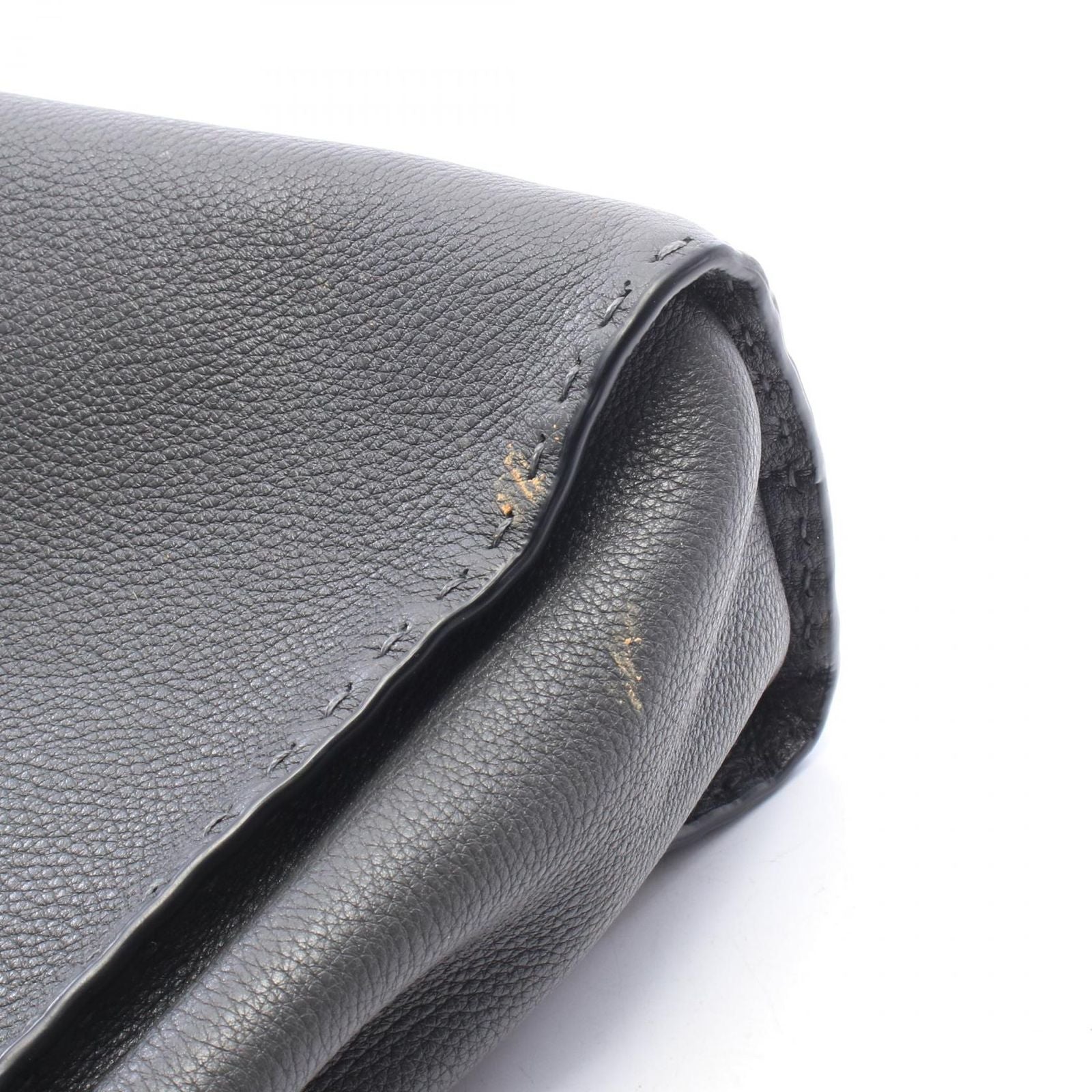 Fendi Handbag Peekaboo Regular Selleria 2-Way Gray Leather — view 5