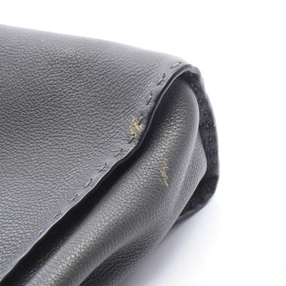 Fendi Handbag Peekaboo Regular Selleria 2-Way Gray Leather — view 5