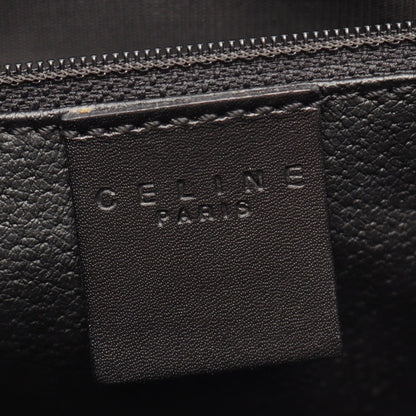 Celine Handbag Macadam Top Handle Black Leather Bag — view 4