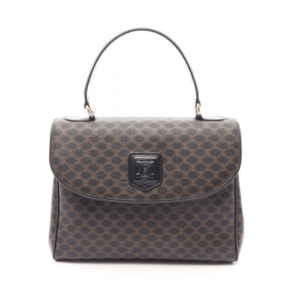 Celine Handbag Macadam Top Handle Black Leather Bag