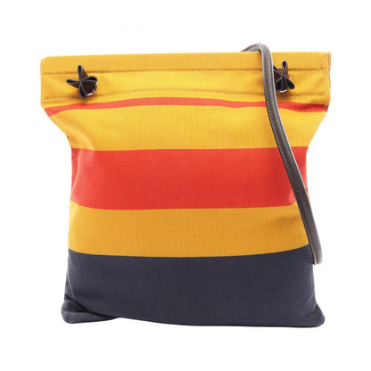 Hermes Shoulder Bag Sac Aline MM Rocabar Ebene Canvas Leather