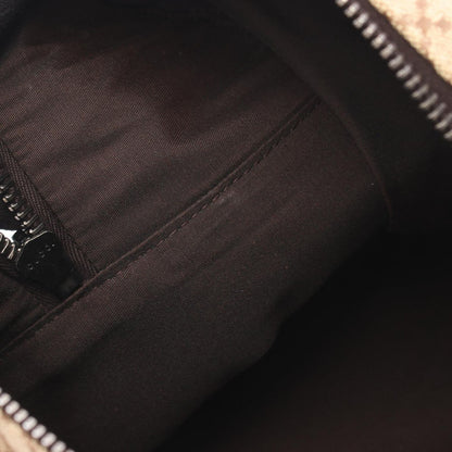 Gucci Boston Bag Sherry Line Beige Brown Canvas Leather Diamante — view 8