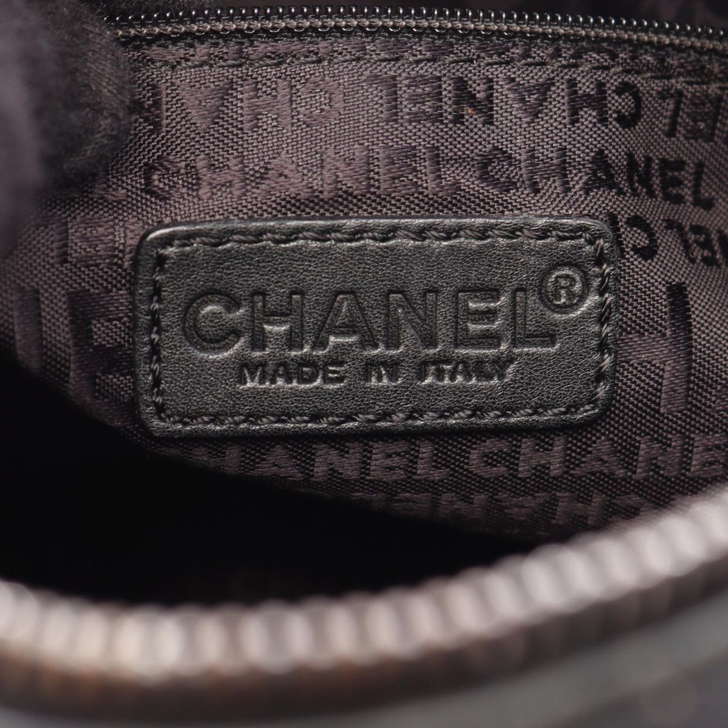 Chanel Choco Bar Black Lambskin Boston Bag — view 4