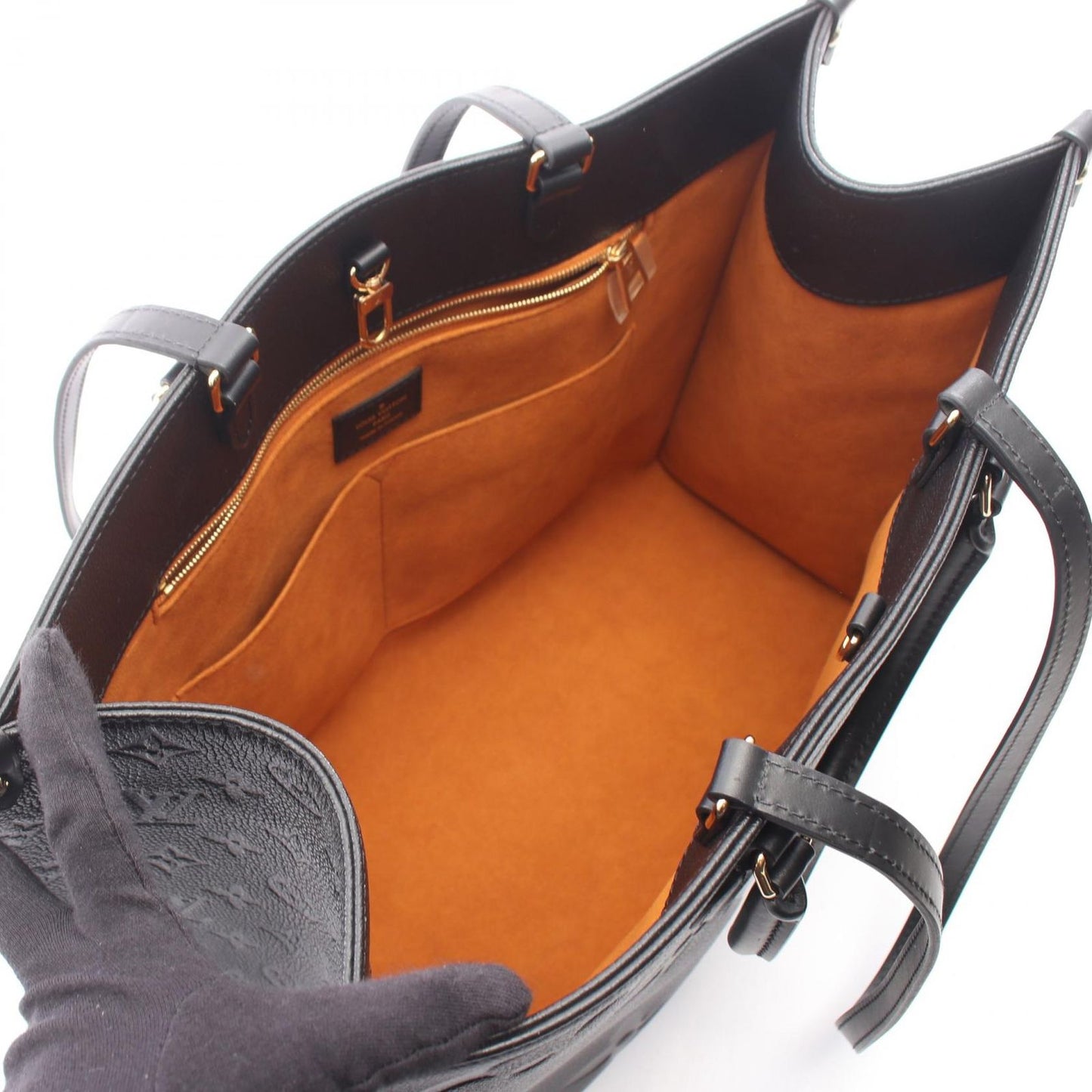 Louis Vuitton Tote Bag On The Go GM 2-Way Noir Leather — view 3