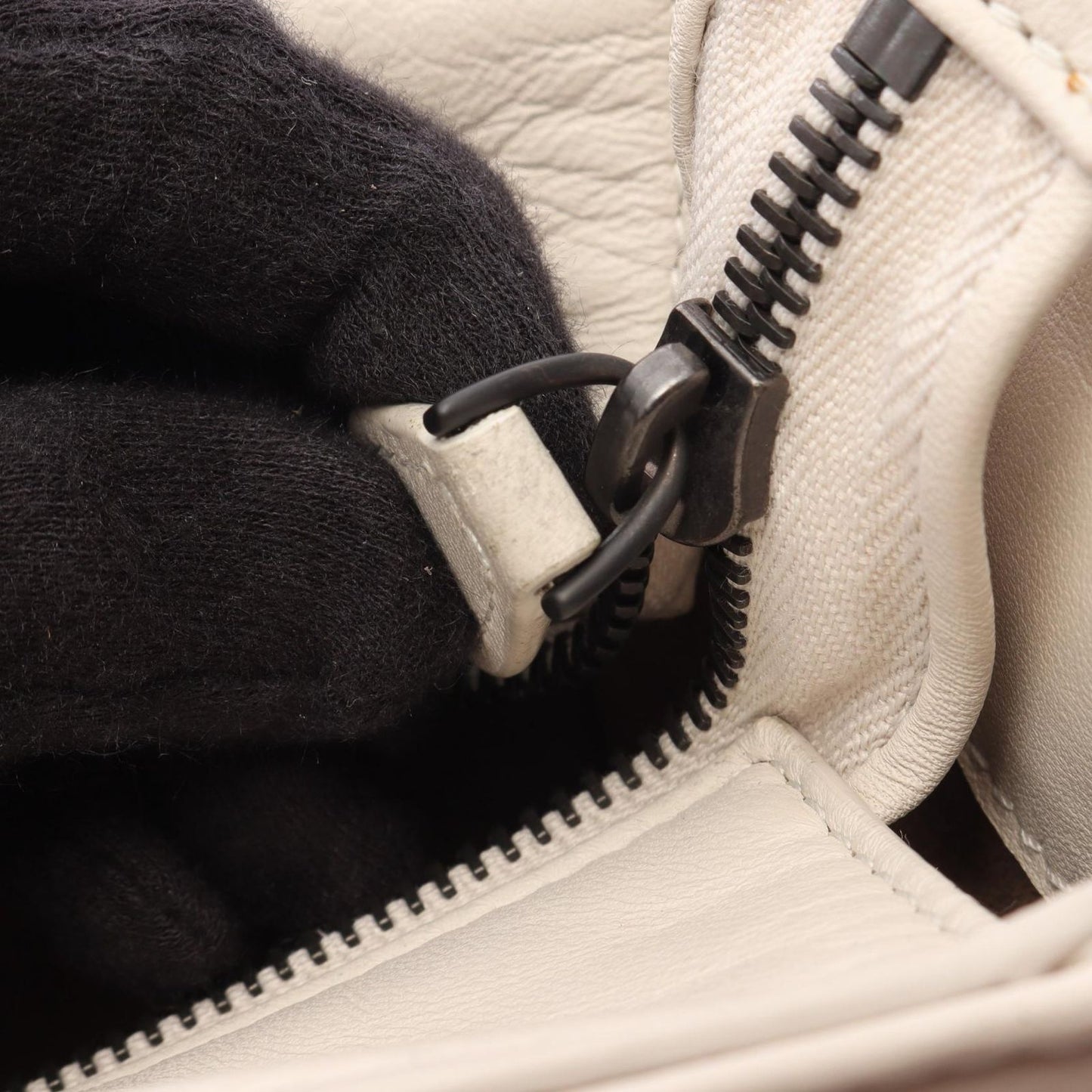 Bottega Veneta Handbag Intrecciato 2-Way Ivory Leather — view 6