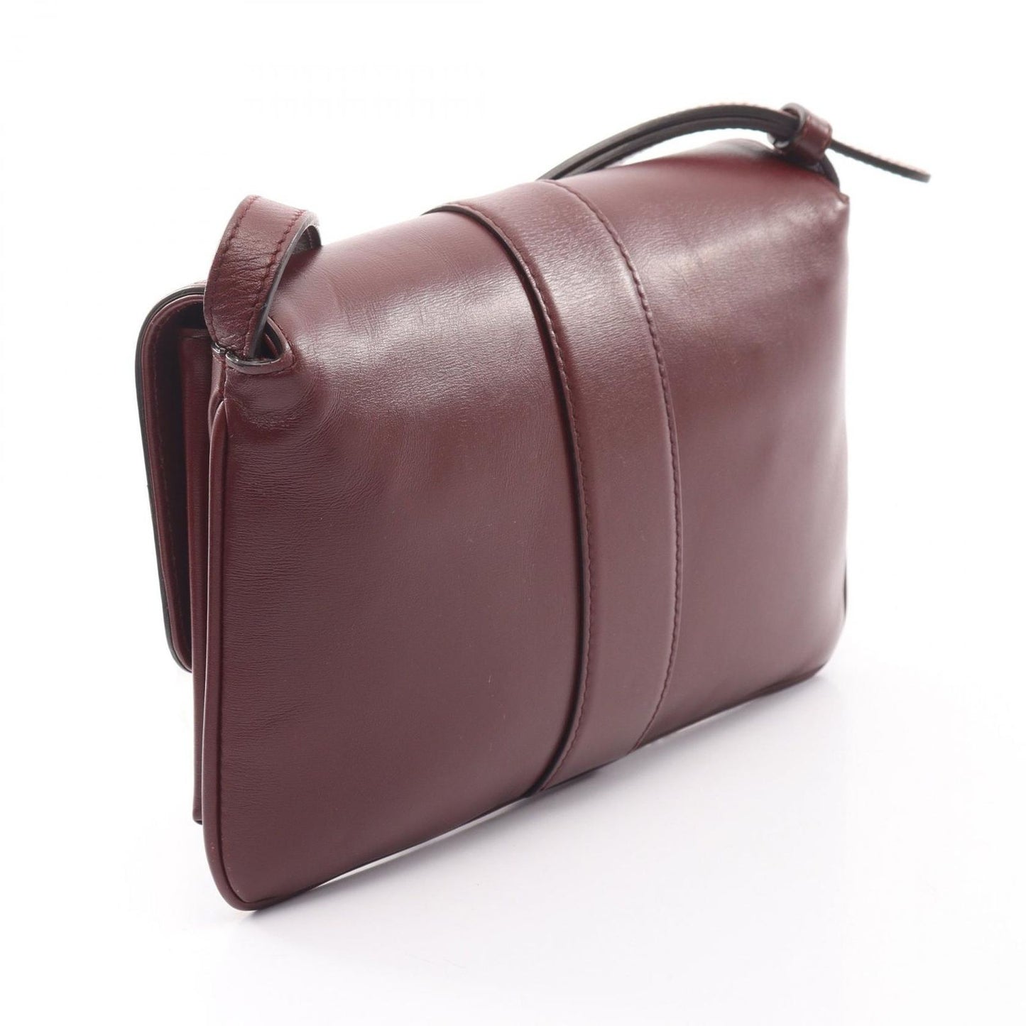 Gucci Shoulder Bag Allie Small GG Marmont Bordeaux Leather — view 2