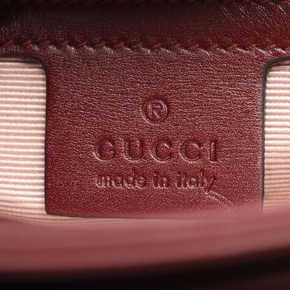 Gucci Shoulder Bag Allie Small GG Marmont Bordeaux Leather — view 4
